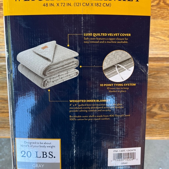 Pendleton Weighted Blanket 20lbs - Picture 3 of 5